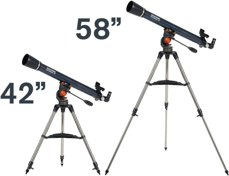 Celestron AstroMaster 70AZ Telescope - Refractor Telescope - Fully Coated Glass Optics