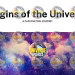 How did the universe begin? | Free PDF File download" text over a cosmic background with repeating "The Universe Episodes" logos, inviting viewers to explore the origins of everything.