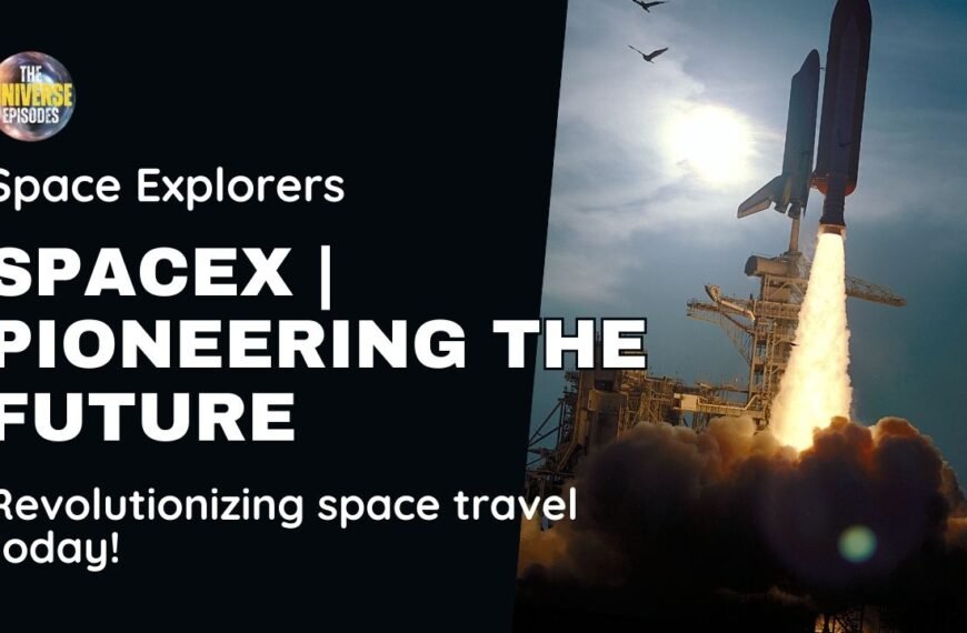 Space Explorers banner showcasing SpaceX, with "Pioneering the Future" as a motto. Witness the awe-inspiring rocket launch against a sunrise sky, symbolizing groundbreaking space travel advancements.