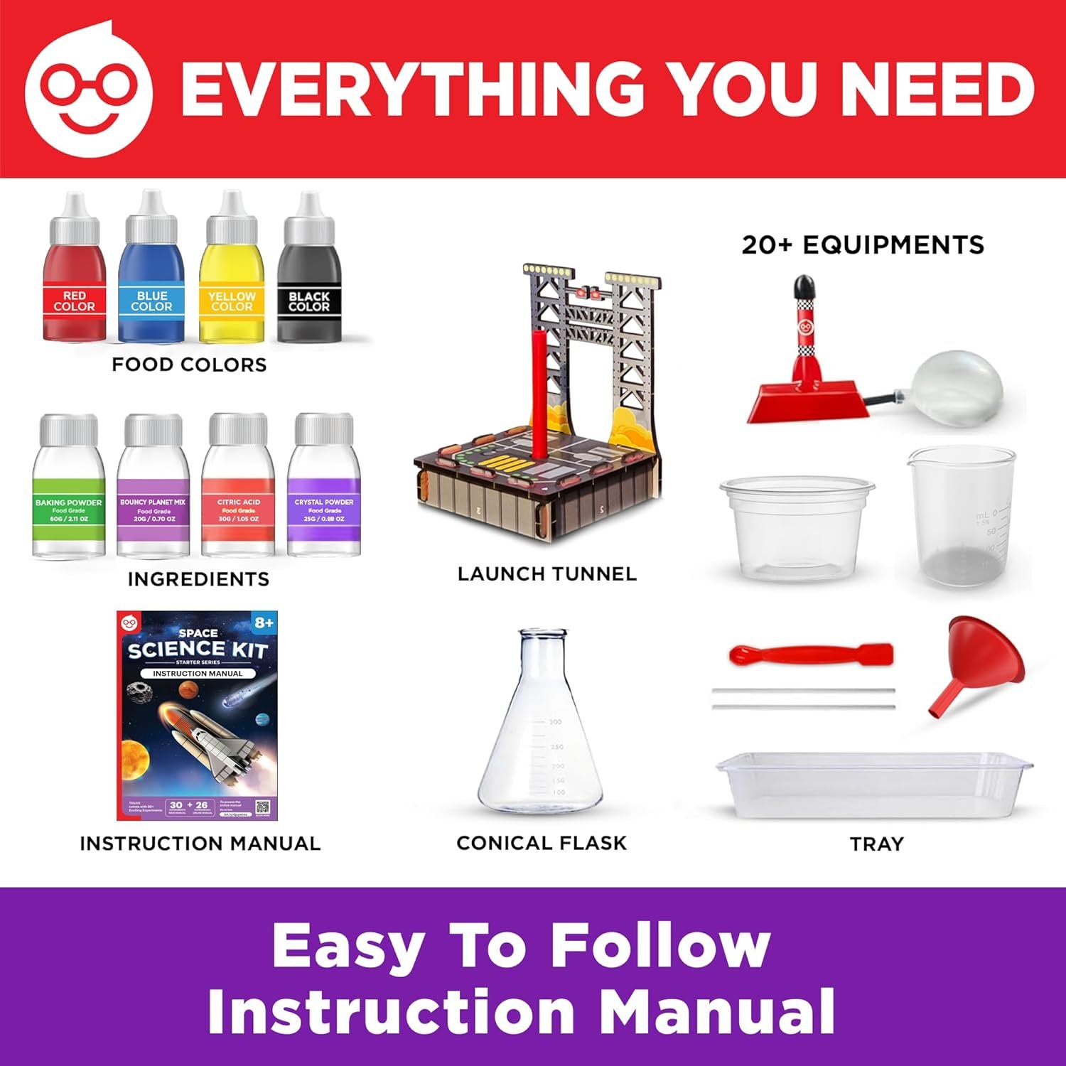 Doctor Jupiter Space Science Toy, Crafts Kit for Kids | STEM Toy with 50+ Experiments