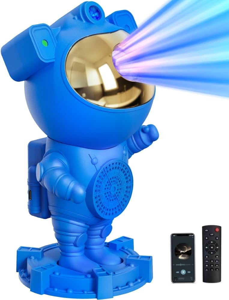 Stocking Stuffers for Kids Teens Boys - Astronaut Galaxy Moon Star Projector, Kid Night Light for Bedroom Ceiling, Space LED Lamp, Gifts for Kids Teens Boys 1-9 10-15 Year Old, Christmas