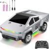 1:24 Scale RC Car for Kids, 2WD High Speed Remote Control Truck with LED Lights & Load Space, 2.4GHz All Terrain Off-Road RC Pickup Vehicle, Durable Rechargeable RC Toy Gift for Boys Girls Age 3+