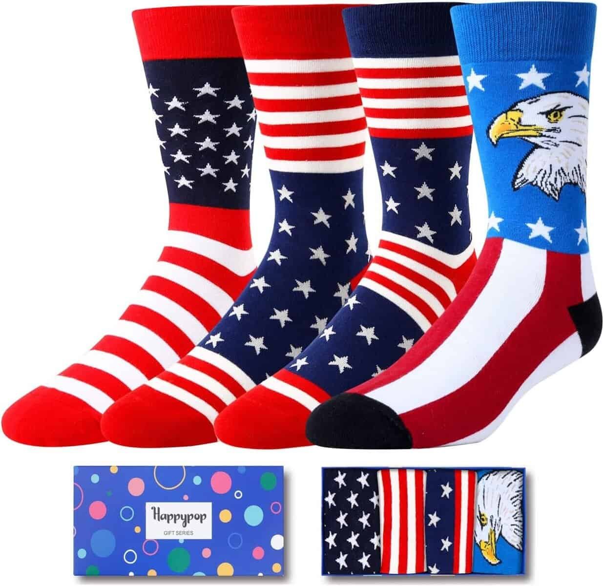 HAPPYPOP Doctor Patriots Math Lover Gifts - Teeth Golf Nurse Space Astronomy Lover Socks