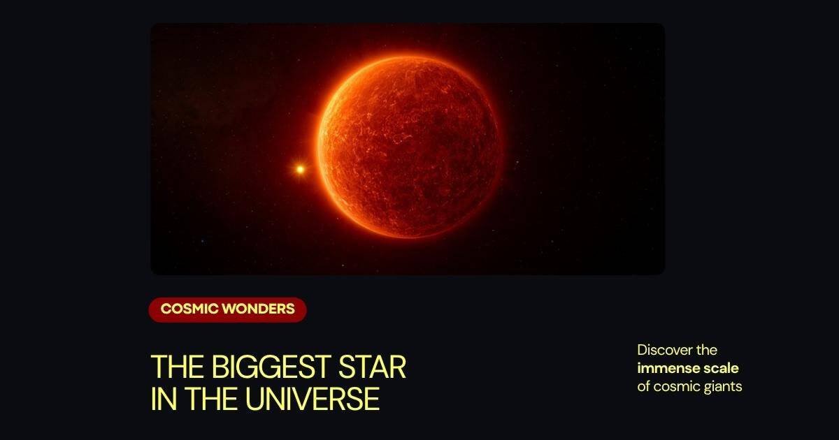 What Is the Biggest Star in the Universe? Size, Scale & the Record